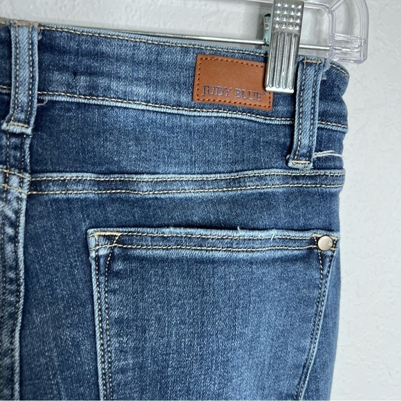 Judy Blue Jeans Women 1 25 Skinny High Rise Button Fly 27” Inseam Blue Stretch D - Picture 3 of 8
